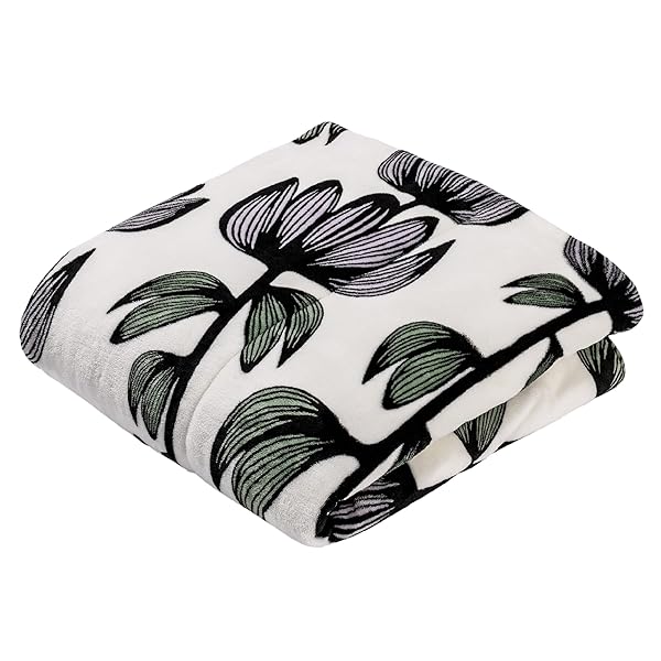 ひざ掛け ハーフケット 140X100cm 洗える フィンレイソン アルマ ふわふわ ボア 柔らか フランネル ラベンダー FE73503022