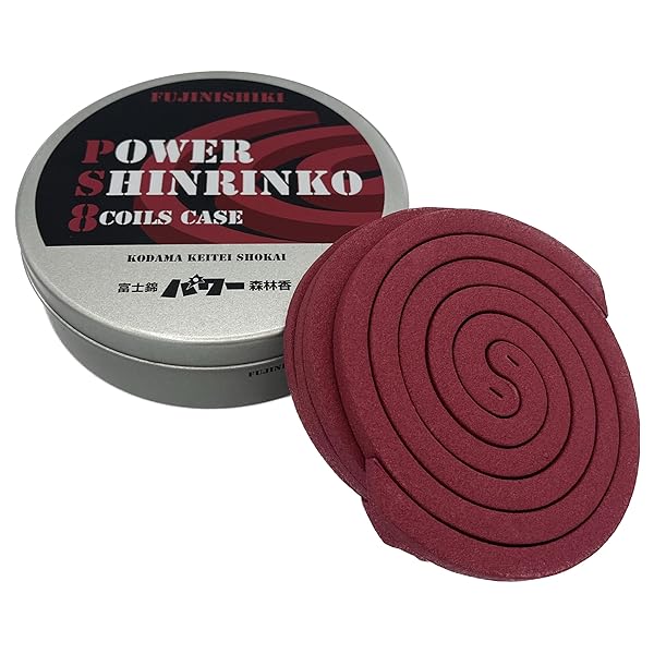 富士錦 パワー森林香 8巻 収納用缶ケース付