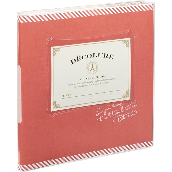 フリー アルバム かけるーの デコルーレ スクエアM レッド アK-MB-201-R