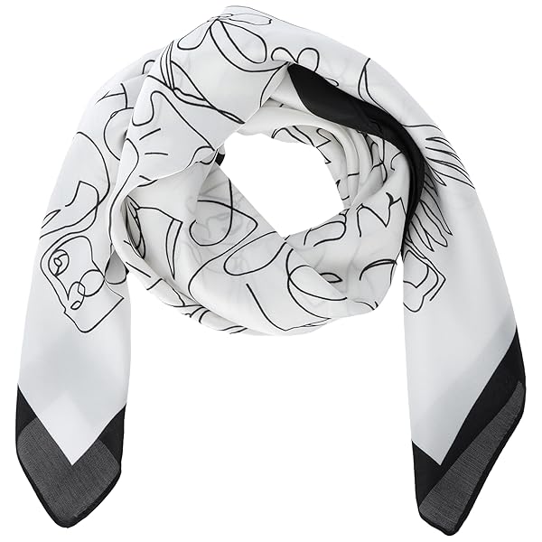 スカーフ グラフィティスカーフ レディース 2353121550 ホワイト (201)