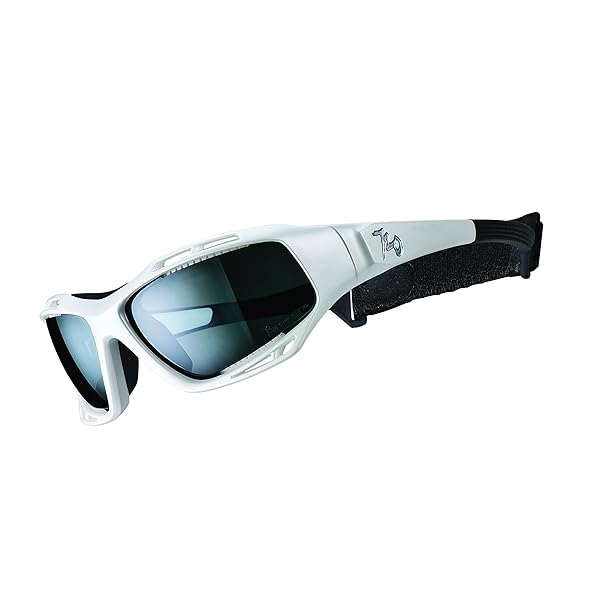 Stingrayシリーズ スポーツサングラス 偏光レンズモデル ホワイト×スモーク B330-2-PCPL Matte Pearl White/Polarized Smoke