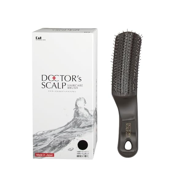 KAI ヘアブラシ ドクターズスカルプケアブラシ レギュラー 頭皮 KQ1601