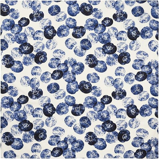 藍染~椿~ 約100×100cm 三巾 風呂敷 綿 藍染~椿~ 約100×100cm 三巾 風呂敷 綿