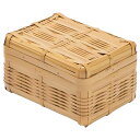 弁当箱 ナチュラル W20×D15×H10.5cm 白竹 みやび弁当 大 712378B