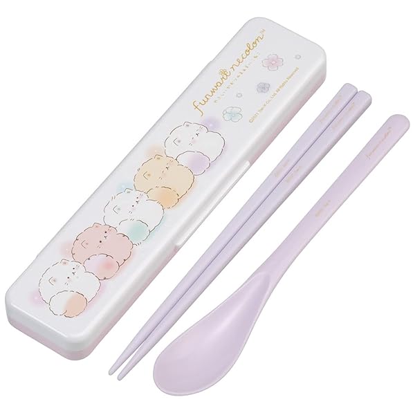 箸 スプーン コンビセット 18cm 抗菌加工 お弁当 大人用 シリコンクッション付きで音がならない 日本製 ふんわりねころん CCS3SAAG-A