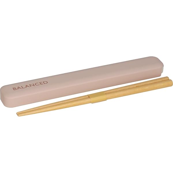 Rakuten - 山中塗 箸 箸箱 セット 弁当用 携帯用 18cm BALANCED BE (ベージュ) 日本製 C18039-8