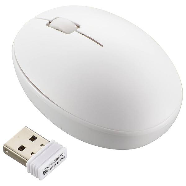 オーム電機 静音ワイヤレスマウス BlueLED Sサイズ 抗菌 ホワイト PC-SMW01BS3SR-W 01-3981 OHM