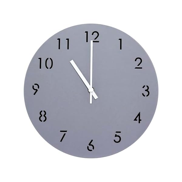 壁掛け時計 30cm おしゃれ 鉄 アイアン 文字抜き盤面 デザイン ウォールクロック 連続秒針 静か 静音 ..