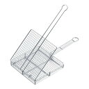TKG 焼き網蓋つき 全長480mm 間口×奥行×高さ(mm)240×240×55 とり肉などこんがり美味しく焼ける キャンプやアウトドアに便利 業務用 DYK7802(3)
