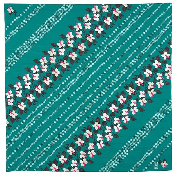 ふろしき 二四巾 竹久夢二 四葉とどくだみ グリーン 90cm 綿