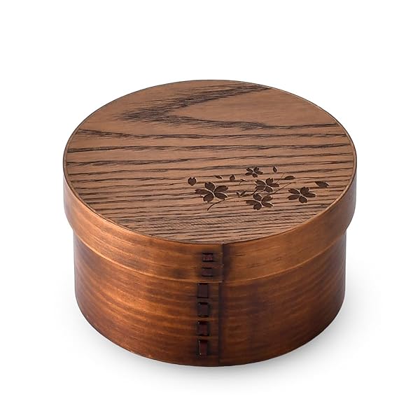 J-kitchens 桜 お櫃（ 木製 おひつ ）約 1合 1人用 Φ15cm × 8cm