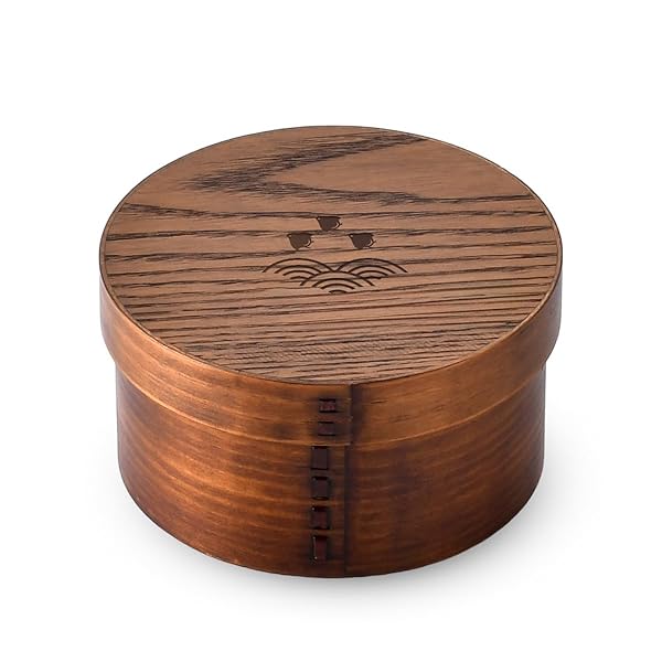 J-kitchens 波千鳥 お櫃（ 木製 おひつ ）約 1合 1人用 Φ15cm × 8cm