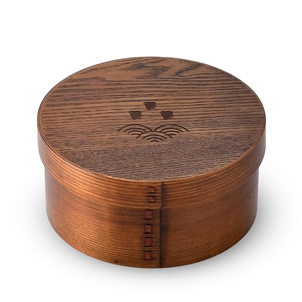 J-kitchens 波千鳥 お櫃（ 木製 おひつ ）約 2合 〜 3合 Φ18cm × 8.5cm