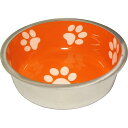 PLATZ PET SUPPLISES&FUN(プラッツ)犬用食器 マジェスティックボウル Sサイズ サンセットオレンジ