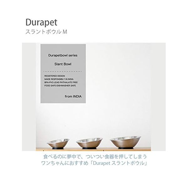 Durapet デュラペット スラントボウル M