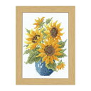 (Olympus Thred) 12ヶ月の花フレーム 8月サンフラワー 額外径:約15×20cm OLY-K7514