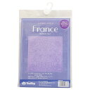 手縫いの花ふきんキット SASHIKO WORLD 紫 France 幸せのゆりかご KSW-019