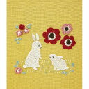 Chicchi 森で暮らす動物たちの12か月刺繡キット アネモネとバラと過ごすウサギさん 説明書・図案付き JPT66J
