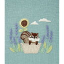 Chicchi 森で暮らす動物たちの12か月刺繡キット シマリスさんのお気に入りの場所 説明書・図案付き JPT70J