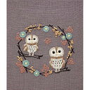 Chicchi 森で暮らす動物たちの12か月刺繡キット 金木犀の香りを楽しむフクロウさん 説明書・図案付き JPT72J