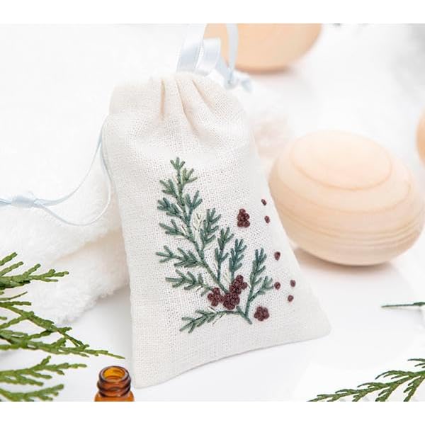 刺しゅうキット 『香りで楽しむ刺繍キット ヒノキ EK-204』