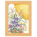 刺しゅうキット 12ヶ月の小さな花風景 NO,7553 9月 お花見の花飾り ~マリー・カトレーヌコレクション~