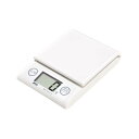 デジタルホームスケール 【オートゼロモード付】 UH-3303-W ≪ひょう量:2000g 最小表示:1g(2~2000g)≫ ホワイト