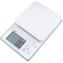 クッキングスケール キッチン はかり 料理 防水 デジタル 2kg 0.1g単位 KW-220 WH 洗えるキッチンスケール ホワイト