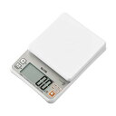 クッキングスケール ごはんのカロリーも計れる 0.5g単位で2kgまで計れる KJ-215 WH ホワイト キッチン はかり 料理 デジタル