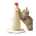 【30×30×50cm】 猫 爪とぎ キャットタワー ペット 猫 おもちゃ 爪とぎポール 爪とぎ 猫 ペットおもちゃ ネコ キャット つめとぎ とり型 かわいい 可愛いとり型爪研ぎ(ホワイト、L)(4)