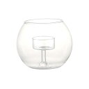 インテリア雑貨 キャンドルホルダー グラスボール Mサイズ CANDLE HOLDER GLASSBALL BG023-1 透明