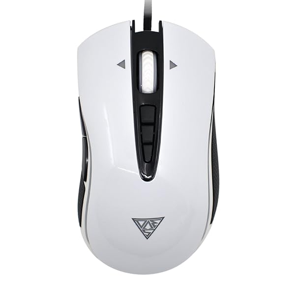 光学式ゲーミングマウス シンプル USB有線式 ホワイト