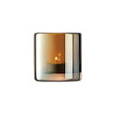 (エルエスエー) Epoque Tealight Holder Amber ブラウン W8.5xD8.5xH8.5cm