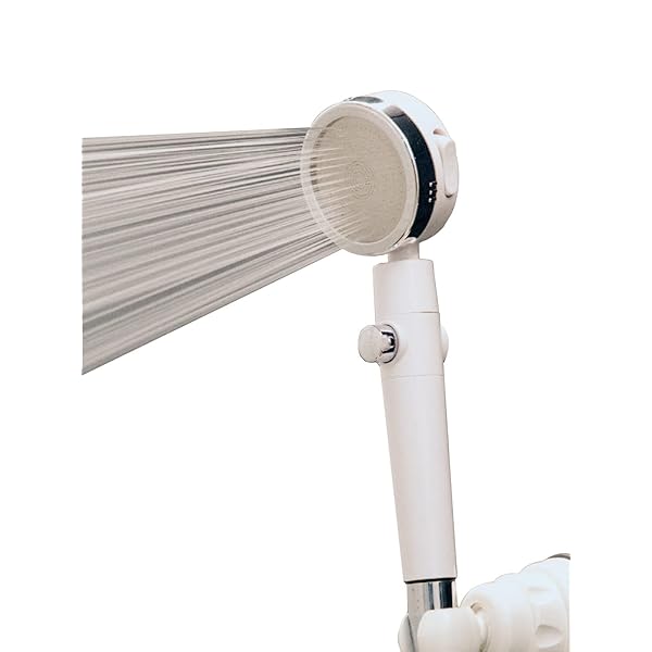 シャワーヘッド 極細 シャワースイングDX 節水 シャワー ON OFF 切替 首振り 水勢調整機能 白 シャワーヘッド 極細 シャワースイングDX 節水 シャワー ON OFF 切替 首振り 水勢調整機能 白