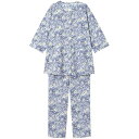 パジャマ 8分袖 長ズボン 綿100%(本体) CDT200 レディース BU