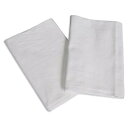 業務用 フラットシーツ (小分け売り) 【2点セット】 敷布団用 綿100% シングルサイズ ホワイト (150cm×250cm)