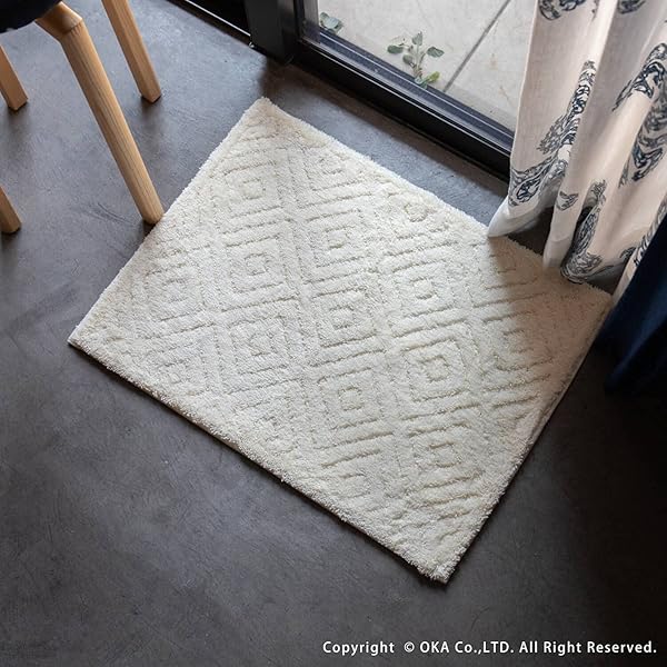 乾度良好ピュール バスマット 約45cm×60cm グレー (お風呂マット 大判 浴室 おしゃれ 洗面所 足ふきマット 抗菌 防臭 吸水 速乾 洗える) cycleconnection-10037429 サイクルコネクション楽天市場店 サンプル画像3