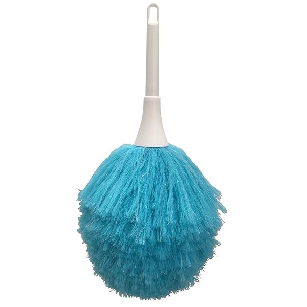 ほこり 払い 静電気除去 ニュー除電払い ミニ 全長27cm ブルー 189397