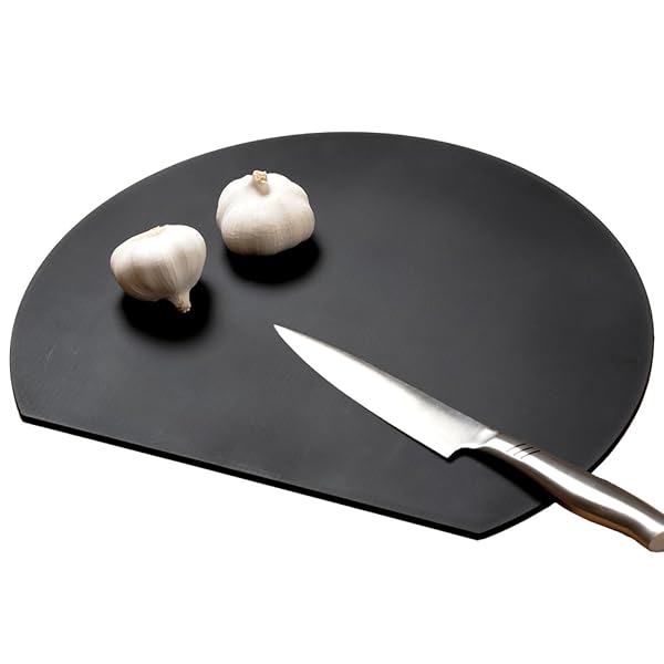 まな板 食洗機対応 丸いまな板 耐熱エラストマー 約30×26cm ブラック 小 1009855