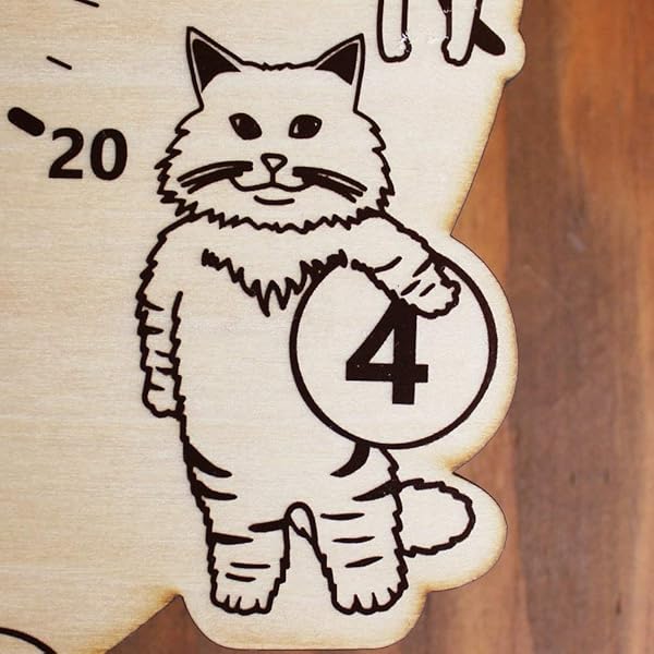 CATS clock N サイズ:約W27.5 D4.5 H33.5 YK18-003 [3]