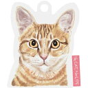日本製 ギフトタッグ 6×7cm ブラウン 50枚 猫 キャット チャリティー アニマルタッグ CHRA-T2