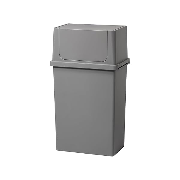 フタ付きゴミ箱 フロントオープン トラッシュビン 約25L ワイド 深型 ダストボックス LBD-10 グレー 日本製 積み重ねられる 分別 ゴミ箱25L