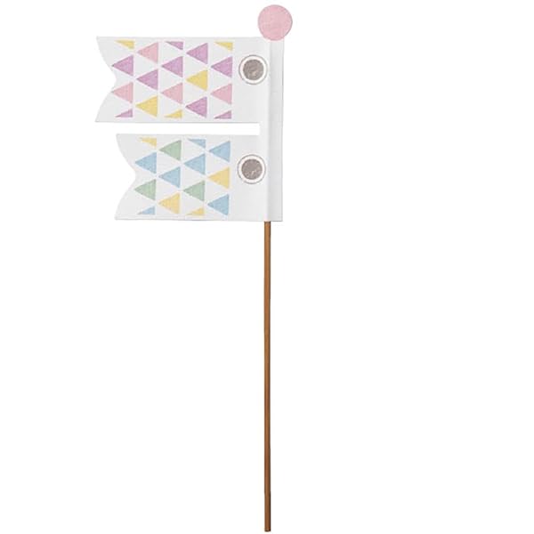 ラッピングピック 子どもの日 7.8×8.5(全長20)cm こいのぼり 10本 CD-WPC1