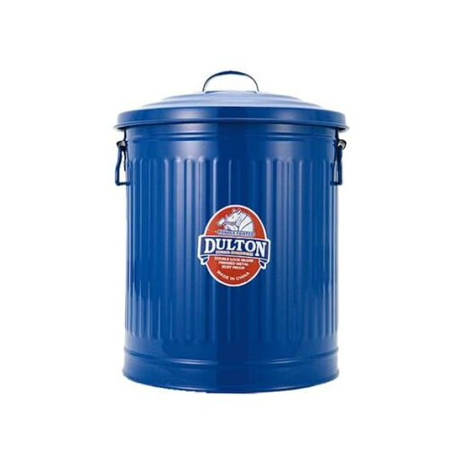 ガベージカンSサイズ 12L ブルー ゴミを入れる物こそ綺麗だと思う物を使いたい ふた付きゴミ箱 ブリキ缶 高さ355mm 直径270mm 100-106-BLS ガベージカンSサイズ 12L ブルー ゴミを入れる物こそ綺麗だと思う物を使いたい ふた付きゴミ箱 ブリキ缶 高さ355mm 直径270mm 100-106-BLS