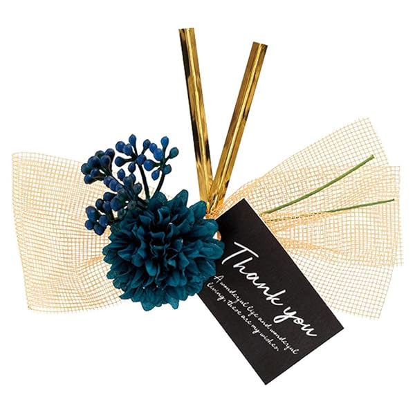 ワイヤータイ 16×12cm 青 10個 フルリール アレンジ 造花 ナチュラル ZAR-YT2