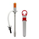 暖房関連グッズ グレー 全長 約50cm カートリッジ専用灯油ポンプ2点セット DPC-03K-1
