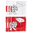 圧縮袋 ペタコ PETAKO 2枚入 LISA LARSON×PETAKO リサラーソン HAP7066-LL LL5.レッド/ホワイト