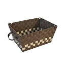 ちどり産業(Tidorisangyou) 収納ボックス ブラウン 41X30XH20cm PPストラップバスケット SF-982DBR