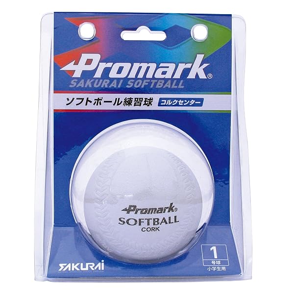 プロマーク ソフトボール練習球1号 SB-801N WH
