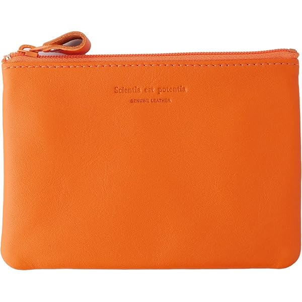 ノワールOPポーチ オレンジ NSL-2812OR 小物入れ キーケース 本革 カラフルレザー